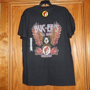 NEW NWT Size Large L Bucees Buc-ee's Eagle U.S. Tour 2023 Black T-Shirt